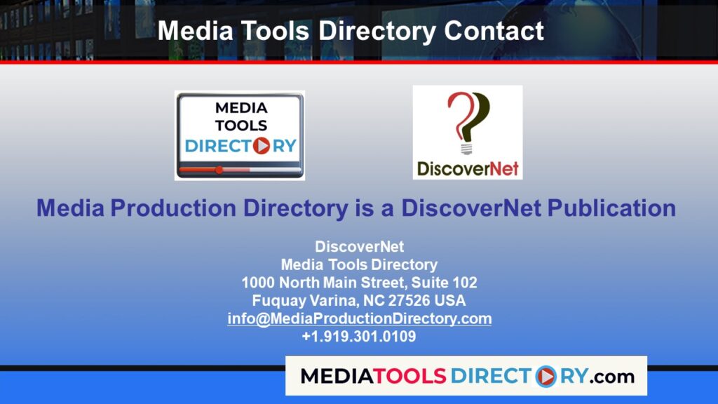 Media Tools Directory Contact Information