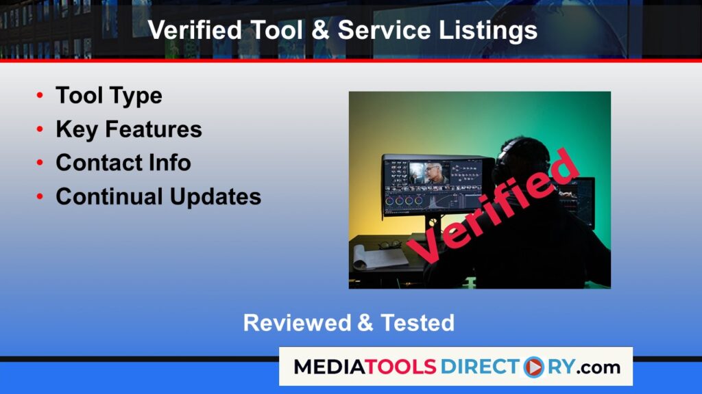 Media Tools Directory Verification